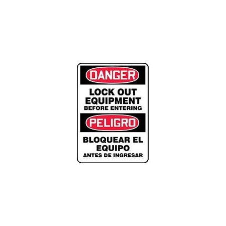 SPANISH BILINGUAL OSHA DANGER SBMLKT025XP